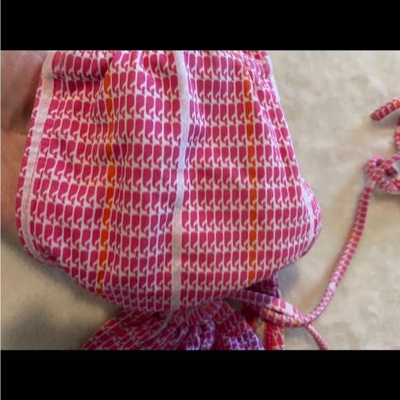 Vineyard Vines Bandeau whale print halter XSmall bikini bathing suit top - Picture 3 of 11